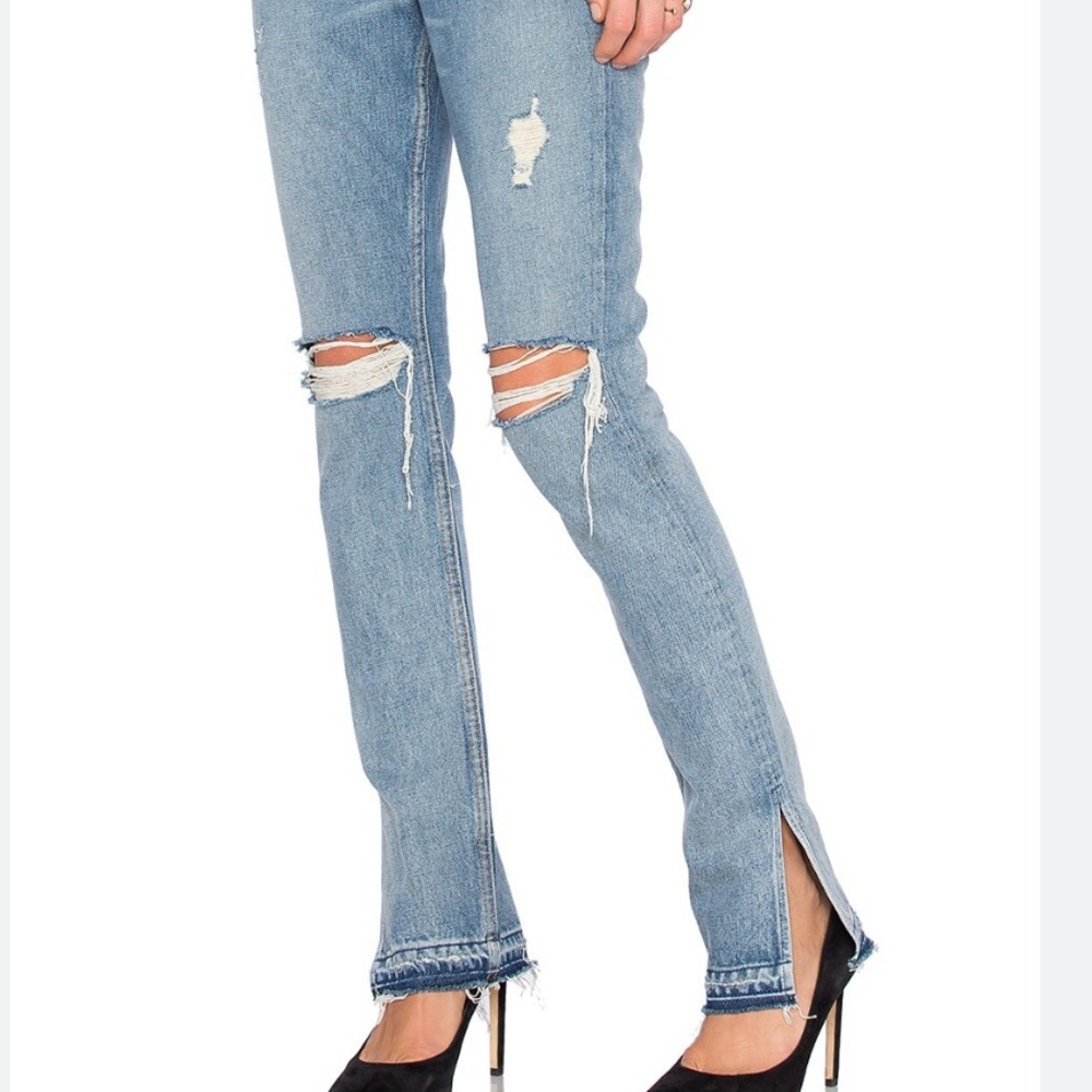 GRLFRND Natalia high rise skinny split jeans size 27